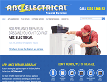 Tablet Screenshot of abcelectrical.net.au